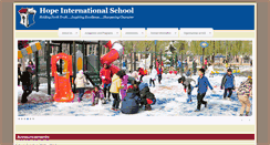 Desktop Screenshot of hopeintlschool.org